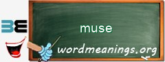 WordMeaning blackboard for muse